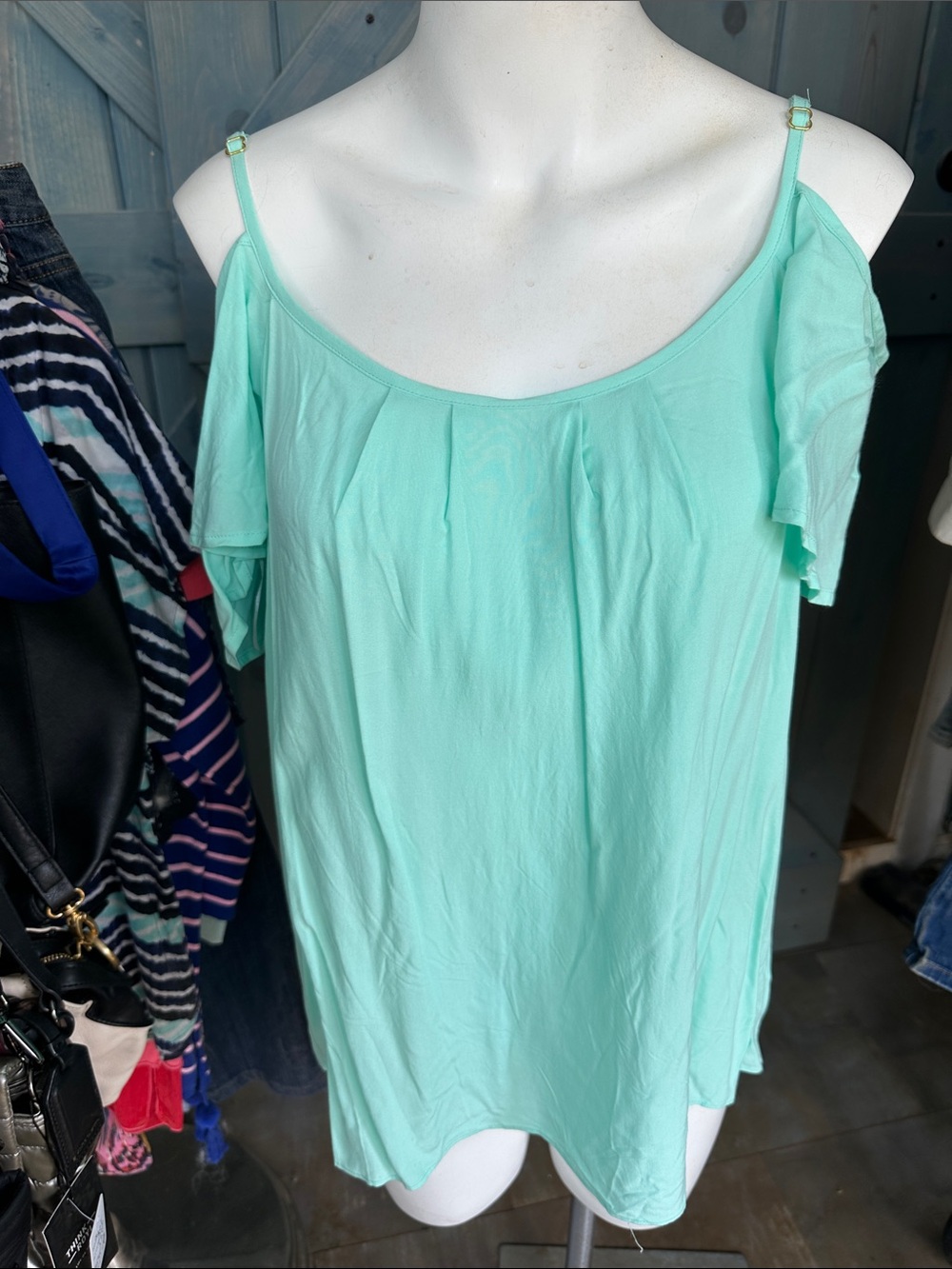 Southern Tide Mint Green Cold-Shoulder Camisole, NWT